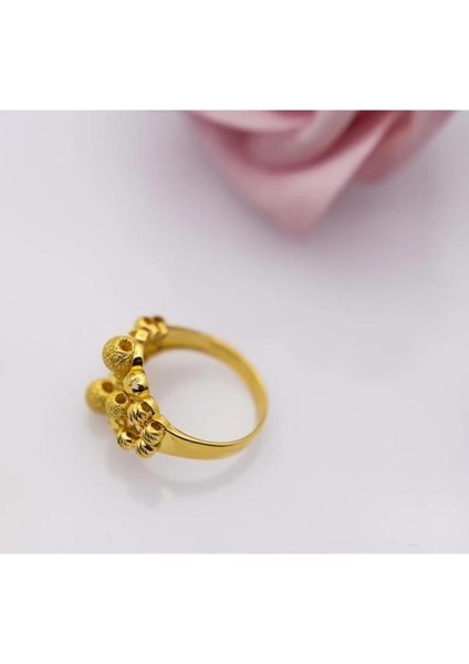 22 Ayar Altın Dorika Işlemeli Yüzük LKSYZK869 indirimleri