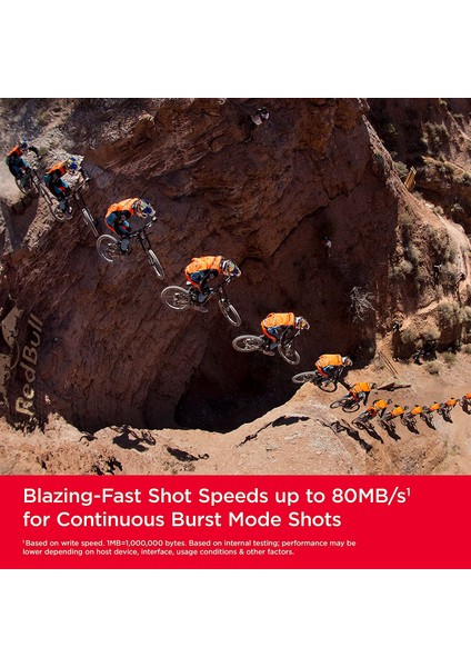 Extreme Sdxc Uhs-I Hafıza Kartı 64 GB (V30, 170 Mb/s Aktarım, U3, 4K UHD Videolar, Sandisk Quickflow Teknolojisi, Su Geçirmez, Darbeye Dayanıklı, Isıya Dayanıklı) fiyatları