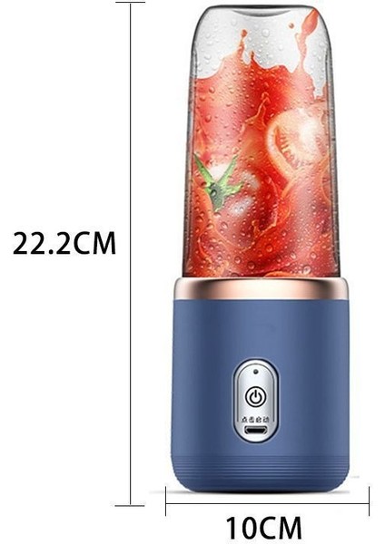 6 Bıçaklı Taşınabilir Sıkacağı Bardak Sıkacağı Meyve Suyu Fincan Otomatik Küçük Elektrikli Sıkacağı Smoothie Blender Ice Crushcup Mutfak Robotu (Yurt Dışından)