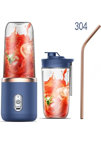 6 Bıçaklı Taşınabilir Sıkacağı Bardak Sıkacağı Meyve Suyu Fincan Otomatik Küçük Elektrikli Sıkacağı Smoothie Blender Ice Crushcup Mutfak Robotu (Yurt Dışından)