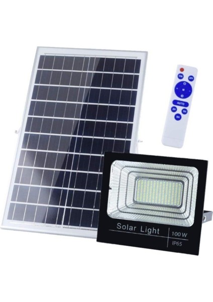 100 Watt LED Kumandalı Solar Projektör CT-4648