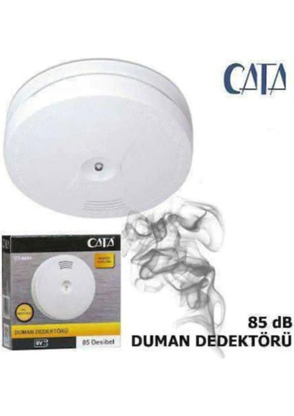 CT-9451 Duman Dedektörü Kablosuz Duman Dedektörü Pilli