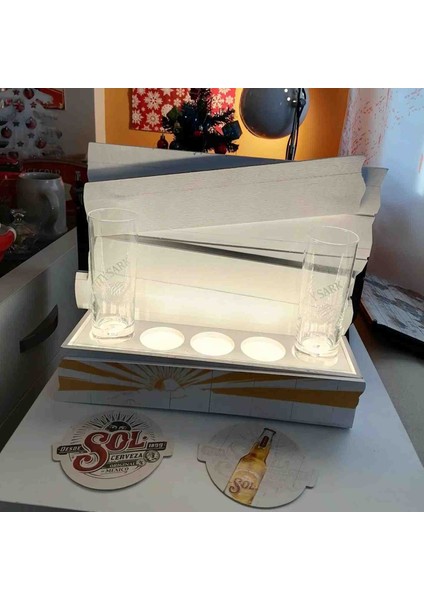 Sol Cerveza LED Işıklı Sunumluk Standı fiyatları