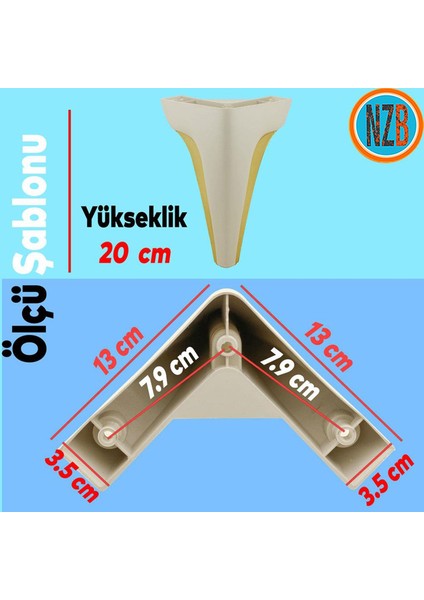 Mobilya Kanepe Çekyat Sehpa Tv Ünitesi Baza Çekyat Koltuk Ayağı Krem Renk 20 cm Ayak modelleri