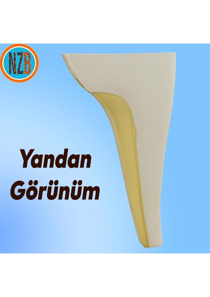 Mobilya Kanepe Çekyat Sehpa Tv Ünitesi Baza Çekyat Koltuk Ayağı Krem Renk 20 cm Ayak fırsatları