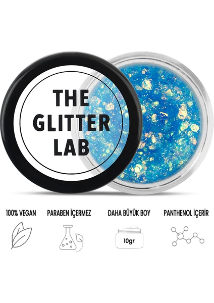 The Glitter Lab - Jel Formlu Parlak Glitter - Magic Ocean ~10 gr