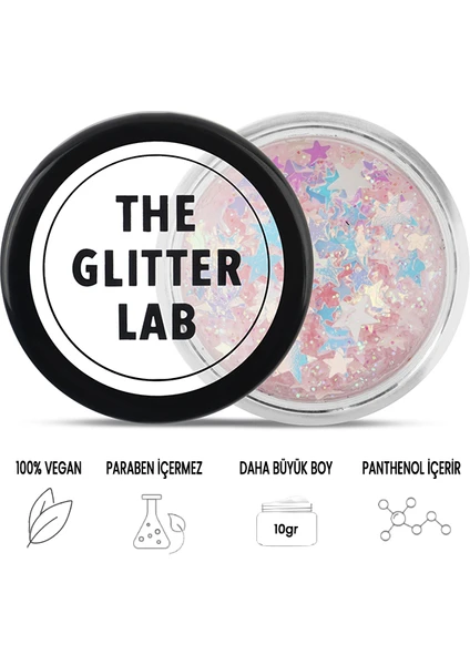 The Glitter Lab - Jel Formlu Parlak Glitter - Yougurt Galaxy ~10 gr