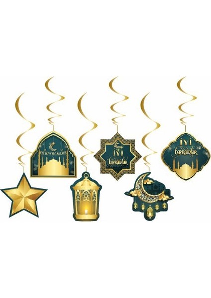 Sarkıt Tavan Süs Iyi Bayramlar 6lı