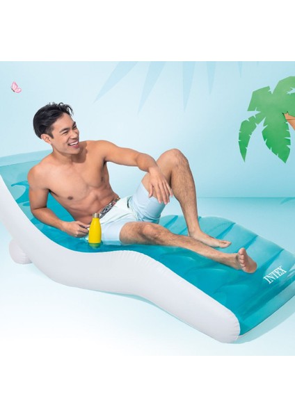 Intex Splash Şişme Koltuk Yatak 191 cm - Şişirilebilir Şezlong Yatak