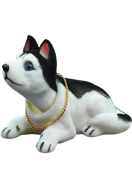 Bobble Head Dog Sodding Dog Figurine Model Araba Gösterge Tablosu Süslü Oyuncaklar Husky (Yurt Dışından) fiyatları