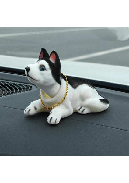 Bobble Head Dog Sodding Dog Figurine Model Araba Gösterge Tablosu Süslü Oyuncaklar Husky (Yurt Dışından) modelleri