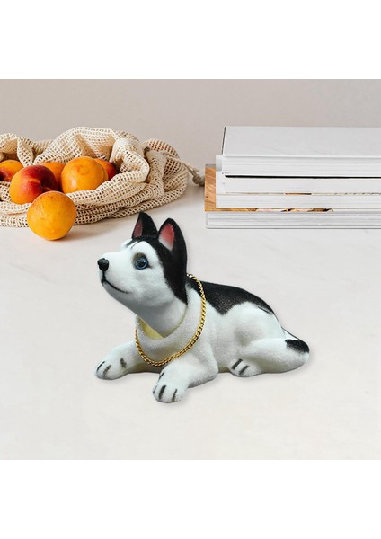 Bobble Head Dog Sodding Dog Figurine Model Araba Gösterge Tablosu Süslü Oyuncaklar Husky (Yurt Dışından) fırsatları