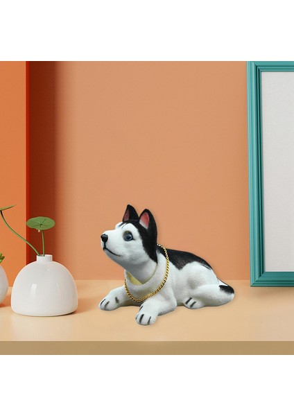 Bobble Head Dog Sodding Dog Figurine Model Araba Gösterge Tablosu Süslü Oyuncaklar Husky (Yurt Dışından) indirimleri