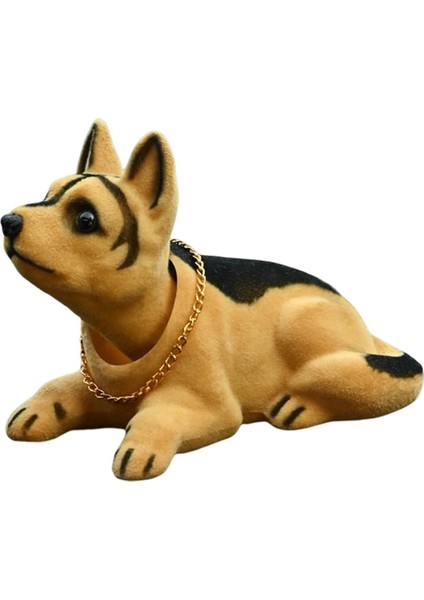 Bobble Head Dog Figurine Model Sodding Dog Araba Gösterge Tablosu Süsleme Dekor Sheepdog (Yurt Dışından)