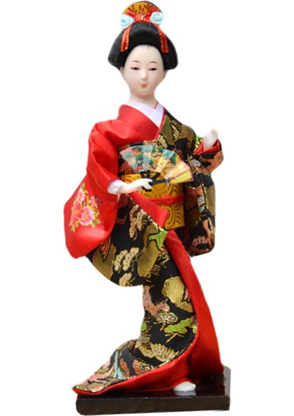 2 Adet Japon Kimono Geisha Bebek Asyalı Geisha El Işi Ofis Dekoru Gül Kırmızı (Yurt Dışından) modelleri
