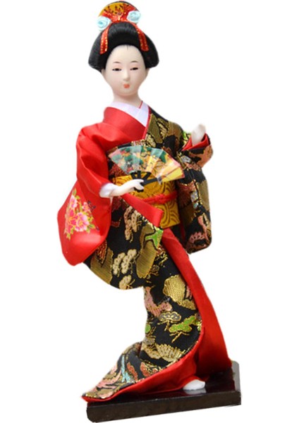 2 Adet Japon Kimono Geisha Bebek Asyalı Geisha El Işi Ofis Dekoru Gül Kırmızı (Yurt Dışından) indirimleri