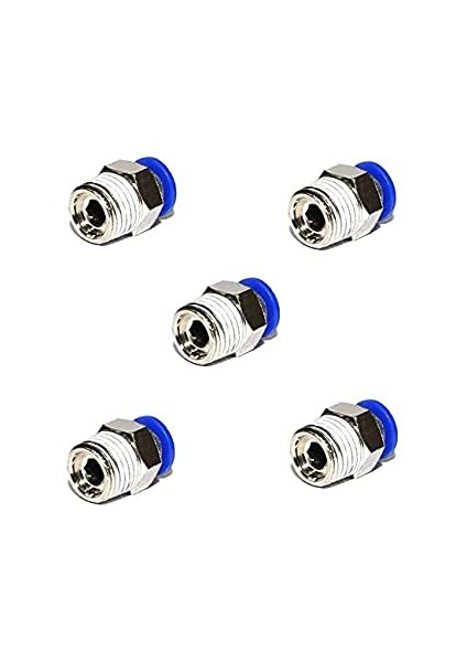 Pnömatik Düz Erkek Rekor 3/8X12 mm Paket 5 Adet