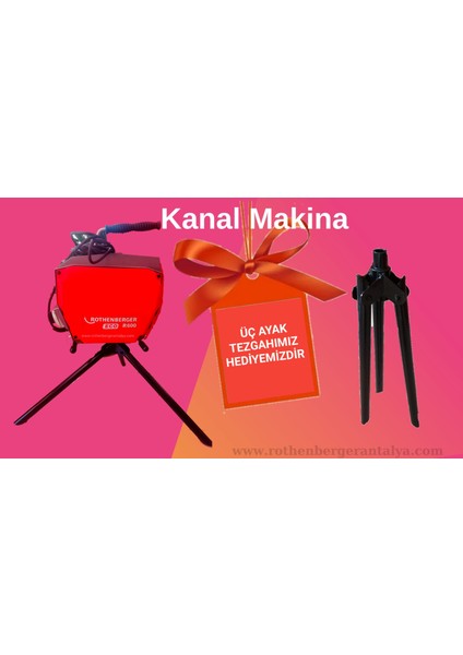 R600 Kanal Gider Açma Makinesi Eco Paket Hediyeli