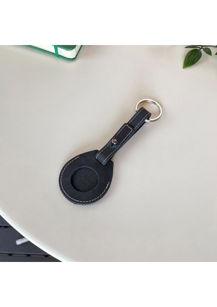 Mendoza - Hakiki Deri El Yapımı Airtag Kılıfı Anahtarlık | Taşınabilir Koruyucu Airtag Tutucu fırsatları