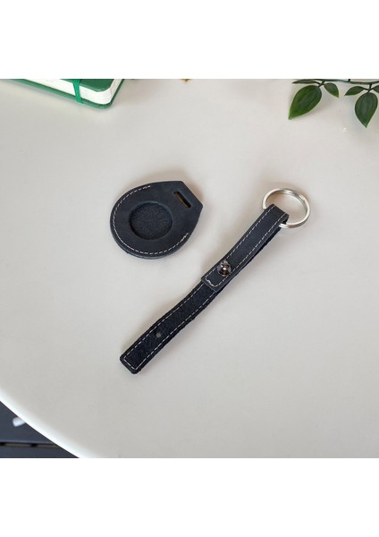 Mendoza - Hakiki Deri El Yapımı Airtag Kılıfı Anahtarlık | Taşınabilir Koruyucu Airtag Tutucu indirimleri