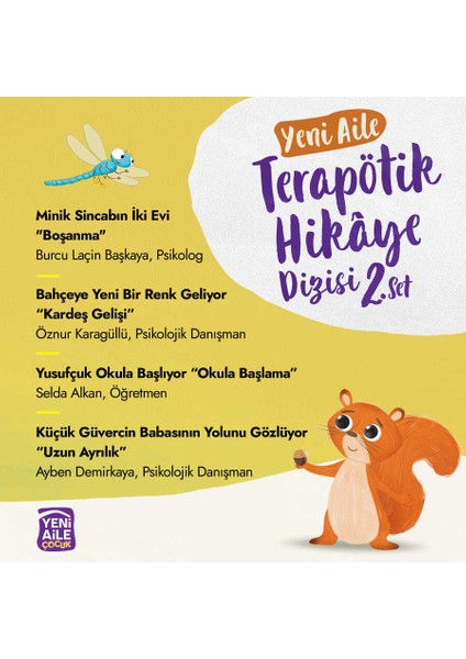 Yeni Aile Terapötik Hikâye Dizisi- 2. Set “4 Farklı Terapötik Çocuk Hikâyesi ve Terapötik Etkinlikler” - Talha Tolunalp