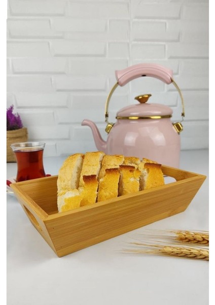 Bambu Ekmek Sepeti Ekmeklik Dikdörtgen 23 Cm – Thn75542