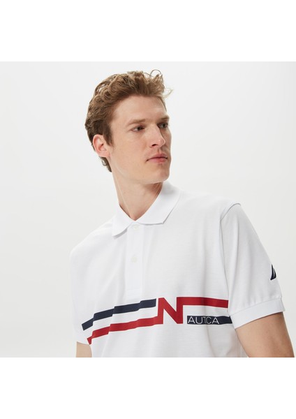 Nautıca Erkek Beyaz Classic Fıt Kısa Kollu Polo K35510T.1BW fırsatları