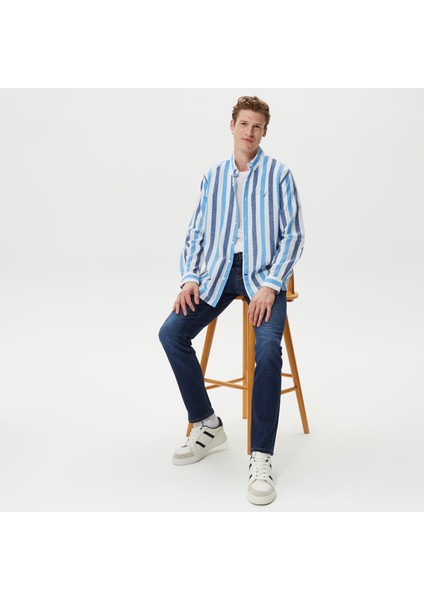 Nautıca Erkek Beyaz Classic Fıt Uzun Kollu Gömlek W35517T.1BW