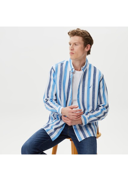 Nautıca Erkek Beyaz Classic Fıt Uzun Kollu Gömlek W35517T.1BW modelleri