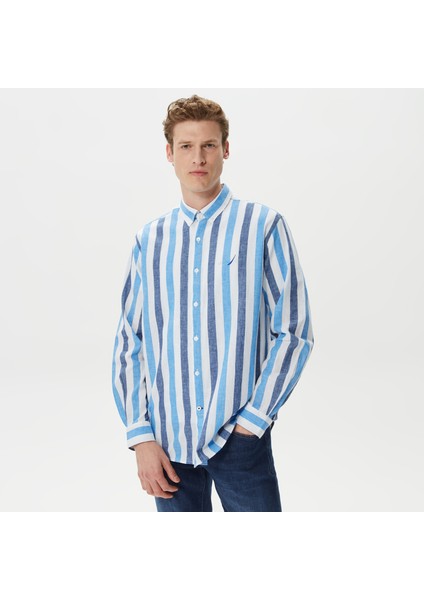 Nautıca Erkek Beyaz Classic Fıt Uzun Kollu Gömlek W35517T.1BW fırsatları