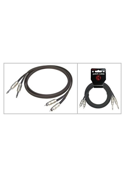 AP-403PR-3M-BK 3 Metre TS-RCA Stereo Ses Kablosu