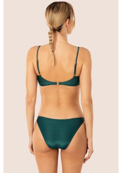 3424 Petrol Simli Kapsız Bikini Takımı fiyatları