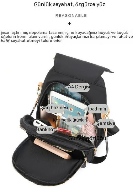 Şık Büyük Kapasiteli Kadın Sırt Çantası (Yurt Dışından) modelleri