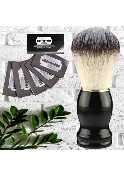 Shave U4 Full Metal Ustura + F8 Fırça + Kase + 5 Adet Platinum Yaprak Jilet