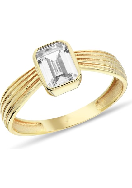 Tektaş Baget Altın Yüzük CGKYZK0128