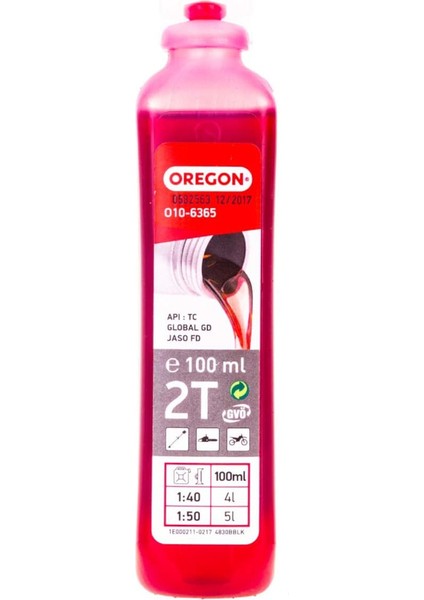 010-6365 100 ml 2 Zamanlı Motor Yağı