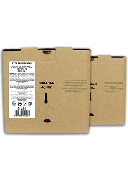 Köpük Sabun Zeytinyağlı 5000 ml x 2 Adet