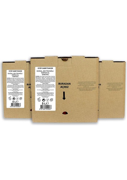 Köpük Sabun Zeytinyağlı 5000 ml x 3 Adet