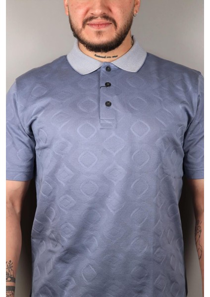1006 Nehir Polo Yaka Tshirt Mavi