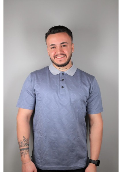1006 Nehir Polo Yaka Tshirt Mavi