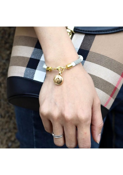 Trend Moda Siyah Deri Kayışlı Gold Altın Kilitli Bileklik fiyatları