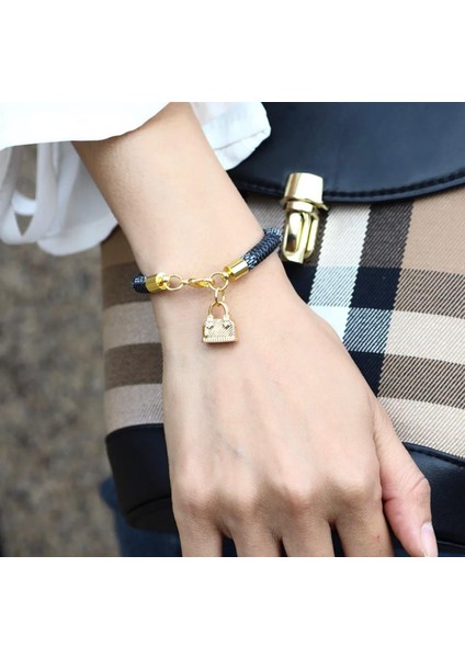 Trend Moda Siyah Gerçek Deri Kayışlı Gold Altın Çanta Bileklik fiyatları