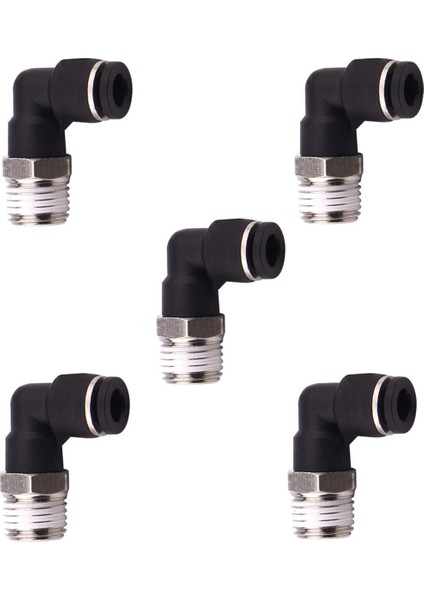 Pnömatik Dirsek Erkek Rekor 1/4''X10 mm Paket 5 Adet