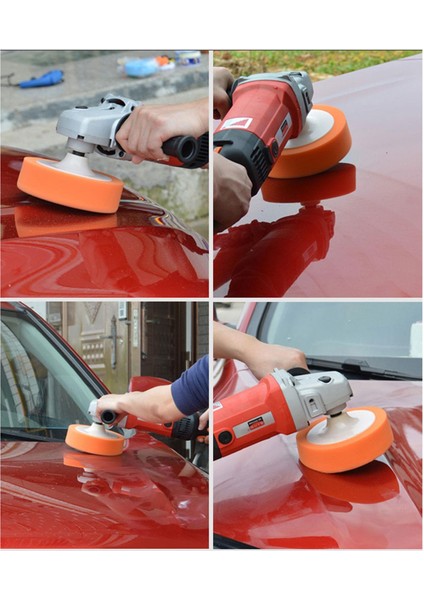 Pasta Cila Polisaj Süngeri Zımpara Tabanlı Turuncu 150 mm M14 Uyumlu Matkap Daire Aparatı (6 Parça) modelleri