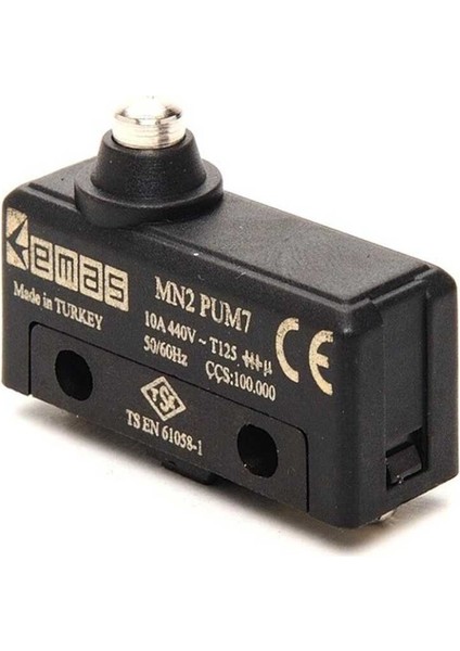 MN2PUM7 Metal Kalın Pimli 1co Mn2 Serisi Plastik Mini Switch