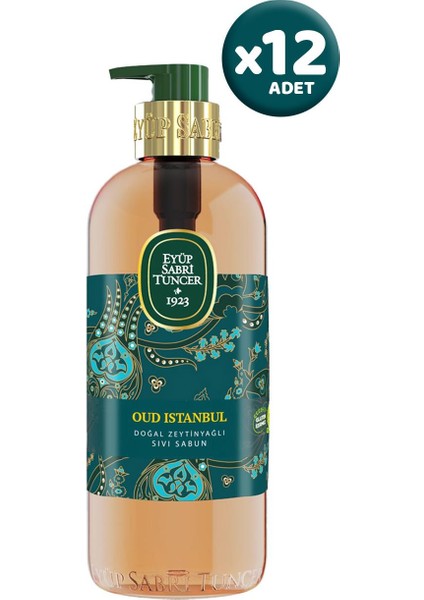 Oud Istanbul Doğal Zeytinyağlı Sıvı Sabun 500 ml x 12 Adet