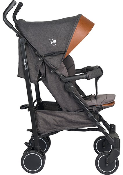 Picco Alüminyum Baston Bebek Arabası - Dark Grey Melange, Konforlu ve Sağlam, 6 kg, 3 Yıl Garanti