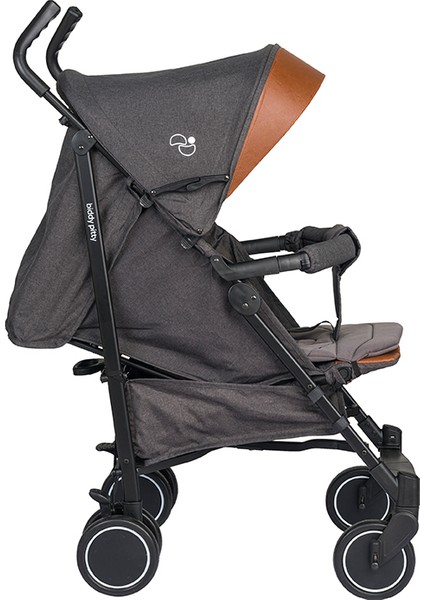 Picco Alüminyum Baston Bebek Arabası - Dark Grey Melange, Konforlu ve Sağlam, 6 kg, 3 Yıl Garanti