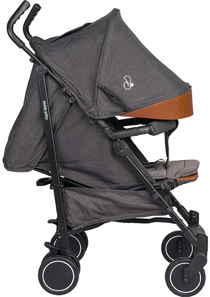 Picco Alüminyum Baston Bebek Arabası - Dark Grey Melange, Konforlu ve Sağlam, 6 kg, 3 Yıl Garanti