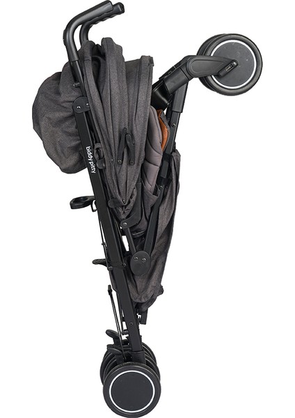 Picco Alüminyum Baston Bebek Arabası - Dark Grey Melange, Konforlu ve Sağlam, 6 kg, 3 Yıl Garanti